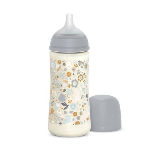 Suavinex - Biberon Wonderland Liberty 360 ml Flusso Denso - Colore: Liberty Azzurro