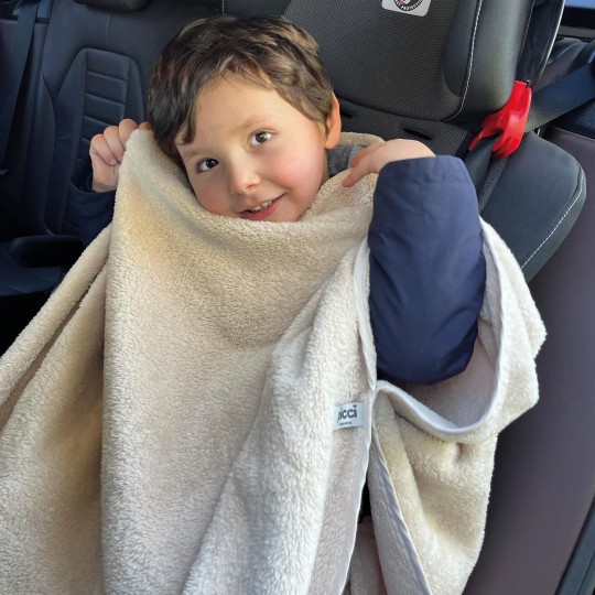 Picci - Super poncho Big - Per seggiolino auto e passeggino - Colore: Sabbia
