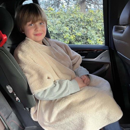 Picci - Super poncho Big - Per seggiolino auto e passeggino - Colore: Sabbia