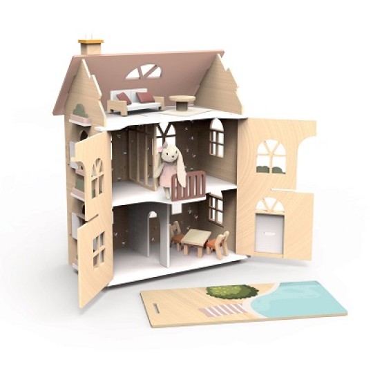 Speedy Monkey - Cottage con coniglietto e accessori