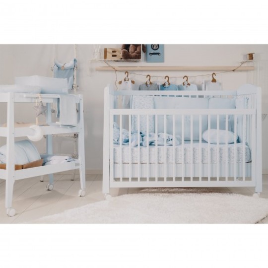 Dili Best - Letto doppia altezza con cassetto Natural - Made in Italy - Colore: Azzurro