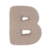 Betty's Home - Cuscino decorativo Alfabeto - Lettera B - Colore: Teddy Mocha
