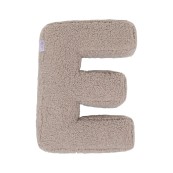 Betty's Home - Cuscino decorativo Alfabeto - Lettera E - Colore: Teddy Mocha