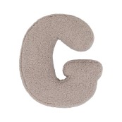 Betty's Home - Cuscino decorativo Alfabeto - Lettera G - Colore: Teddy Mocha