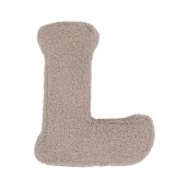 Betty's Home - Cuscino decorativo Alfabeto - Lettera L - Colore: Teddy Mocha