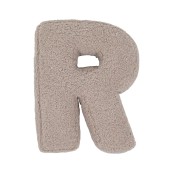 Betty's Home - Cuscino decorativo Alfabeto - Lettera R - Colore: Teddy Mocha