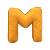 Betty's Home - Cuscino decorativo Alfabeto - Lettera M - Colore: Giallo