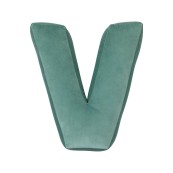 Betty's Home - Cuscino decorativo Alfabeto - Lettera V - Colore: Menta
