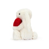 Jellycat- Peluche morbido Coniglio con cuore rosso
