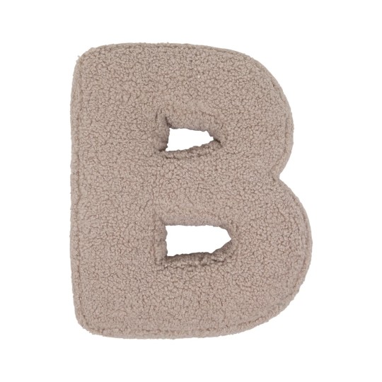 Betty's Home - Cuscino decorativo Alfabeto - Lettera B - Colore: Teddy Mocha