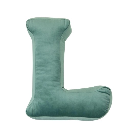 Betty's Home - Cuscino decorativo Alfabeto - Lettera L - Colore: Menta