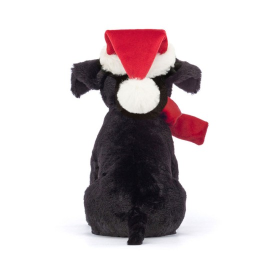 Jellycat - Peluche morbido Natale Labrador nero Pippa
