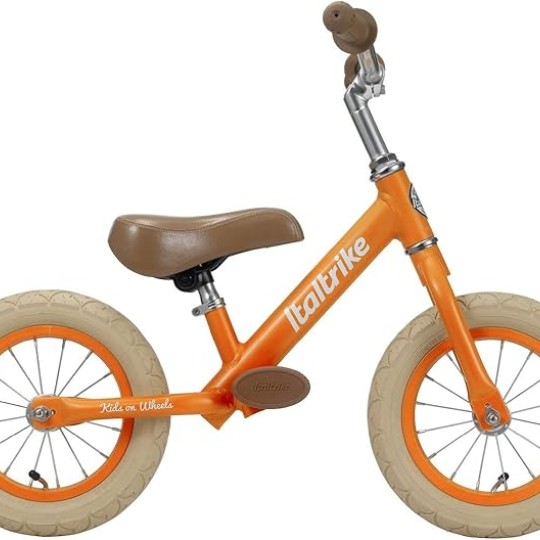 Italtrike - Balance Bike Fruit - bicicletta senza pedali - Dai 2 anni - Colore: Arancione