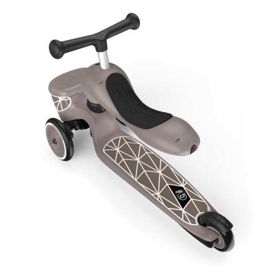 Scoot & Ride - Monopattino e Triciclo 2 in 1 Lifestyle Highwaykick 1 - Colori Scoot&Ride: Brown Lines