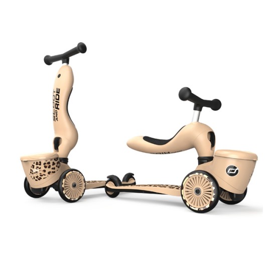Scoot & Ride - Monopattino e Triciclo 2 in 1 Lifestyle Highwaykick 1 - Colori Scoot&Ride: Leopard