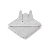 Liewood - Accappatoio a triangolo baby - con cappuccio - 100% Cotone biologico - Colore Liewood: Dumbo Grey