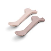 Done by Deer - Set 2 Cucchiai in Silicone per Bambini - Lalee - Colore: Cipria