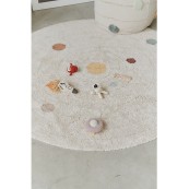 Lorena Canals - Tappeto Gioco Lavabile - Solar System - Collezione Astronaut - Diametro 150 cm