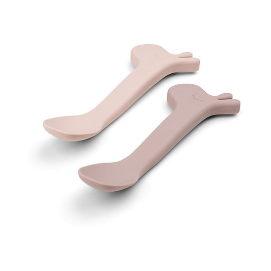 Done by Deer - Set 2 Cucchiai in Silicone per Bambini - Lalee - Colore: Cipria