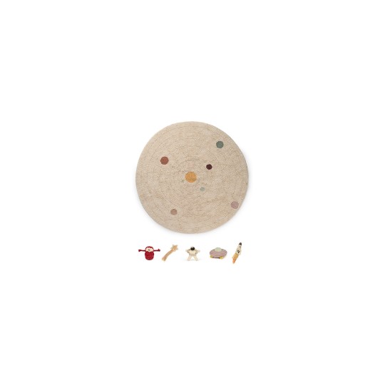 Lorena Canals - Tappeto Gioco Lavabile - Solar System - Collezione Astronaut - Diametro 150 cm