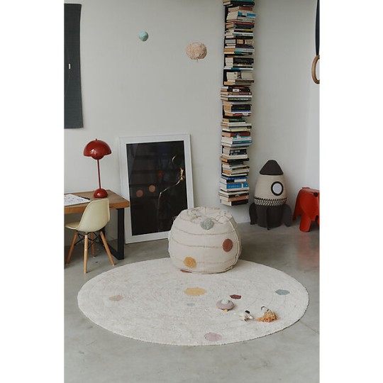 Lorena Canals - Tappeto Gioco Lavabile - Solar System - Collezione Astronaut - Diametro 150 cm