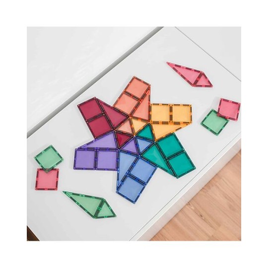 Connetix - 32 Pezzi - Tessere Magnetiche - Confezione Mini - Pastello - 100% Plastica ABS Atossica