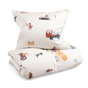 Sebra - Set biancheria da letto - Cotone Biologico - Varianti Sebra: Busy Builders