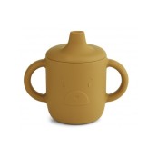 Liewood - Tazza Sippy con Beccuccio e Manici Neil Cup - 150 ml - Colore Liewood: Mr.Bear Golden Caramel