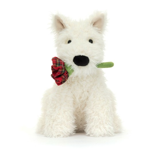 Jellycat - Peluche morbido Cane Scozzese Munro - Love You