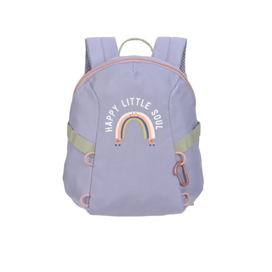 Lassig - Zaino per Bambini Tiny Outdoor - Compagno Ideale per Piccoli Esploratori - Colori Lässig: Rainbow Pastel Pink