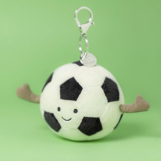 Jellycat - Ciondolo portachiavi Palla da calcio