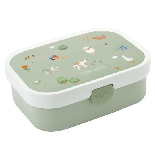 Little Dutch - Lunch Box con divisori - Porta pranzo - Colori Little Dutch: Little Farm