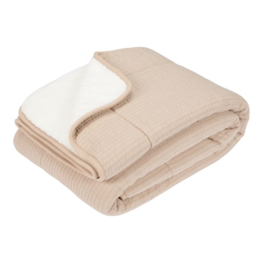 Little Dutch - Coperta morbida per lettino 110x140cm - Colori Little Dutch: Pure Beige