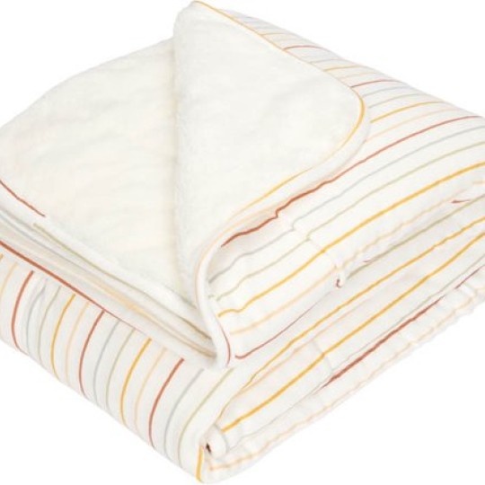 Little Dutch - Coperta morbida per lettino 110x140cm - Colori Little Dutch: Vintage Sunny Stripes