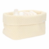 Little Dutch - Cestino portatutto grande in Tricot - 25x15x15cm - Colori Little Dutch: Pure Soft White