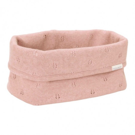 Little Dutch - Cestino portatutto grande in Tricot - 25x15x15cm - Colori Little Dutch: Pure Blossom