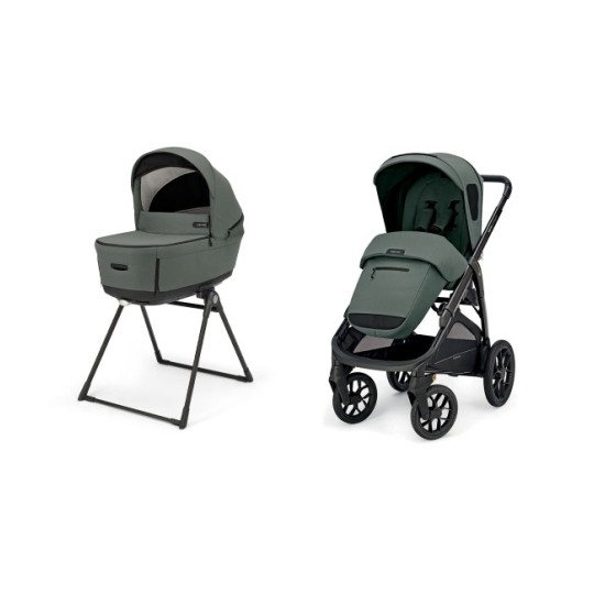 Inglesina - Duo Aptica Xt 2025 System Quattro con telaio - Colore Inglesina: Taiga Green
