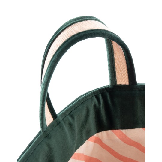 Nobodinoz - Cesta portagiochi Savanna - Velluto Ecologico - Colori Nobodinoz: Jungle Green