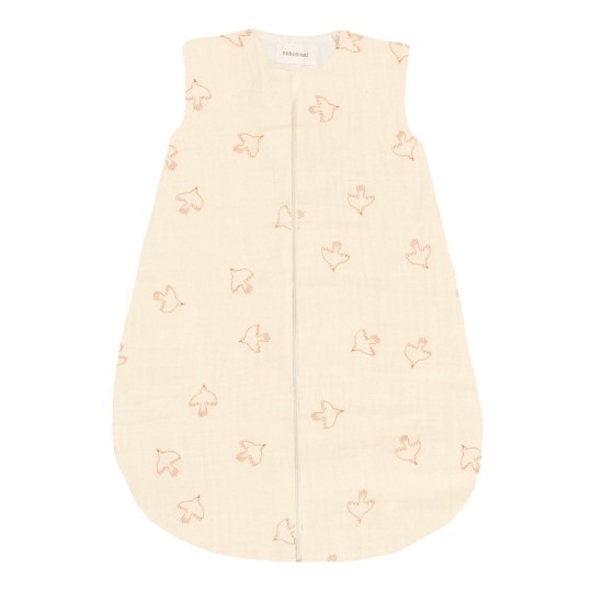 Nobodinoz - Sacco Nanna Tog 2 0-6 mesi Wabi-Sabi - 100% Cotone Biologico - Colori Nobodinoz: Brown Hoshi Birds