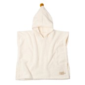 Nobodinoz - Accappatoio Poncho So Cute - 3-5anni - Cotone Biologico - Colori Nobodinoz: Natural