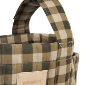 Nobodinoz - Organizer per Passeggino Hyde Park - Pratico, Elegante e Funzionale - Colori Nobodinoz: Green Checks