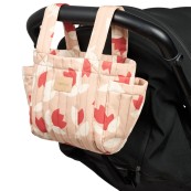 Nobodinoz - Organizer per Passeggino Hyde Park - Pratico, Elegante e Funzionale - Colori Nobodinoz: Red Tulips