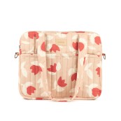 Nobodinoz - Borsa Organizer per Passeggino Hyde Park - 38x33x16 cm - Colori Nobodinoz: Red Tulips