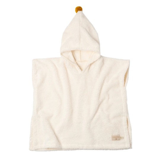 Nobodinoz - Accappatoio Poncho So Cute - 3-5anni - Cotone Biologico - Colori Nobodinoz: Natural