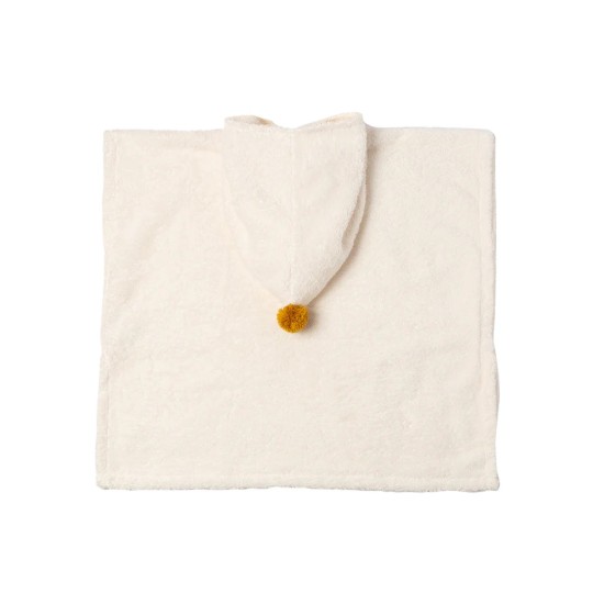 Nobodinoz - Accappatoio Poncho So Cute - 3-5anni - Cotone Biologico - Colori Nobodinoz: Natural