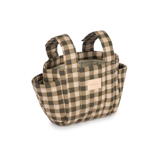 Nobodinoz - Organizer per Passeggino Hyde Park - Pratico, Elegante e Funzionale - Colori Nobodinoz: Green Checks