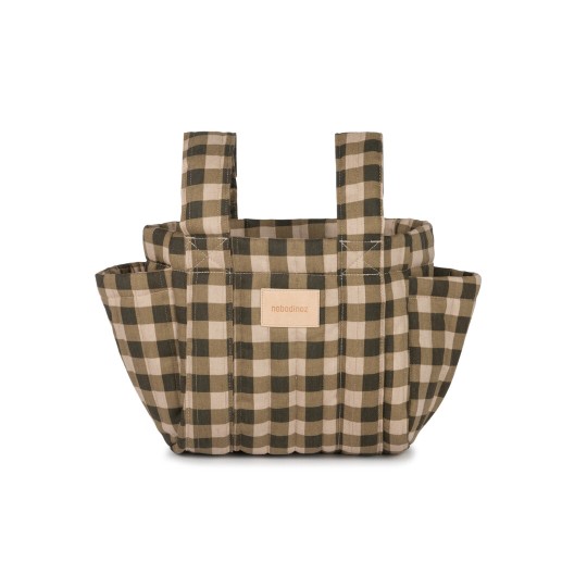 Nobodinoz - Organizer per Passeggino Hyde Park - Pratico, Elegante e Funzionale - Colori Nobodinoz: Green Checks