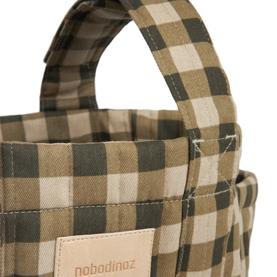 Nobodinoz - Organizer per Passeggino Hyde Park - Pratico, Elegante e Funzionale - Colori Nobodinoz: Green Checks