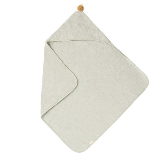 Nobodinoz - Accappatoio a triangolo 73x73 So Cute - Cotone Biologico. - Colori Nobodinoz: Green