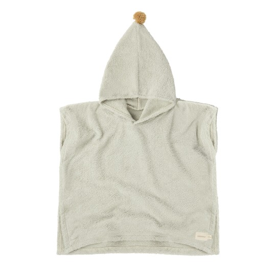 Nobodinoz - Accappatoio Poncho So Cute - 3-5anni - Cotone Biologico - Colori Nobodinoz: Sage Green
